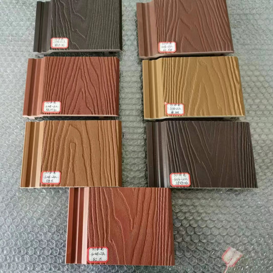 Wooden grain WPC wall panel design for decoration building material